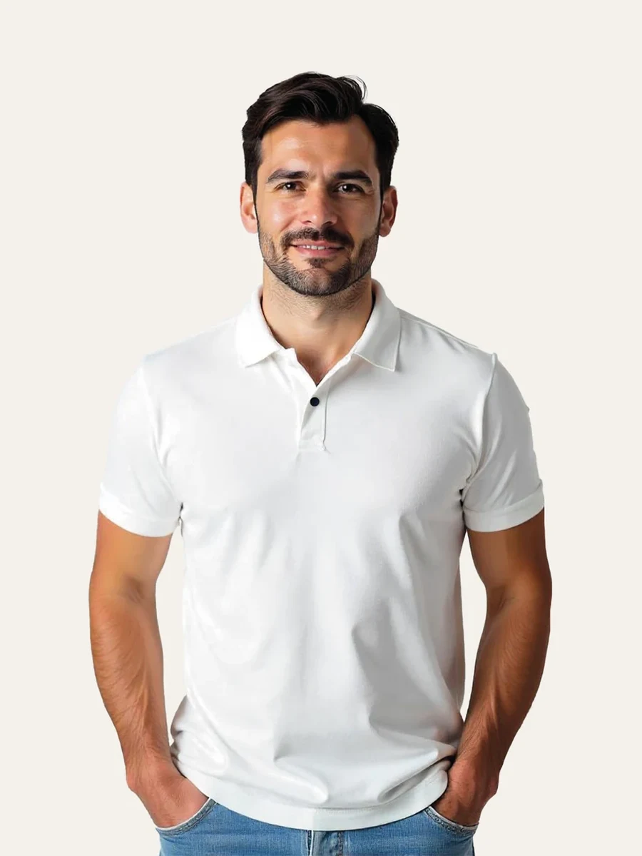 Unisex short-sleeve polo