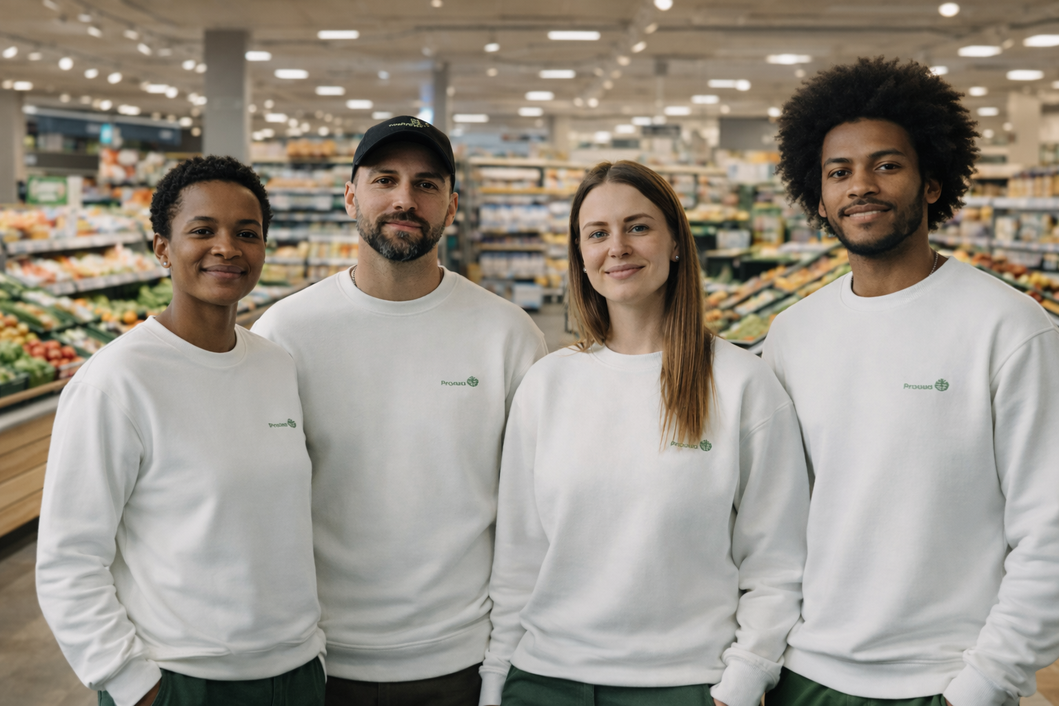 Team wearing Proudd workwear